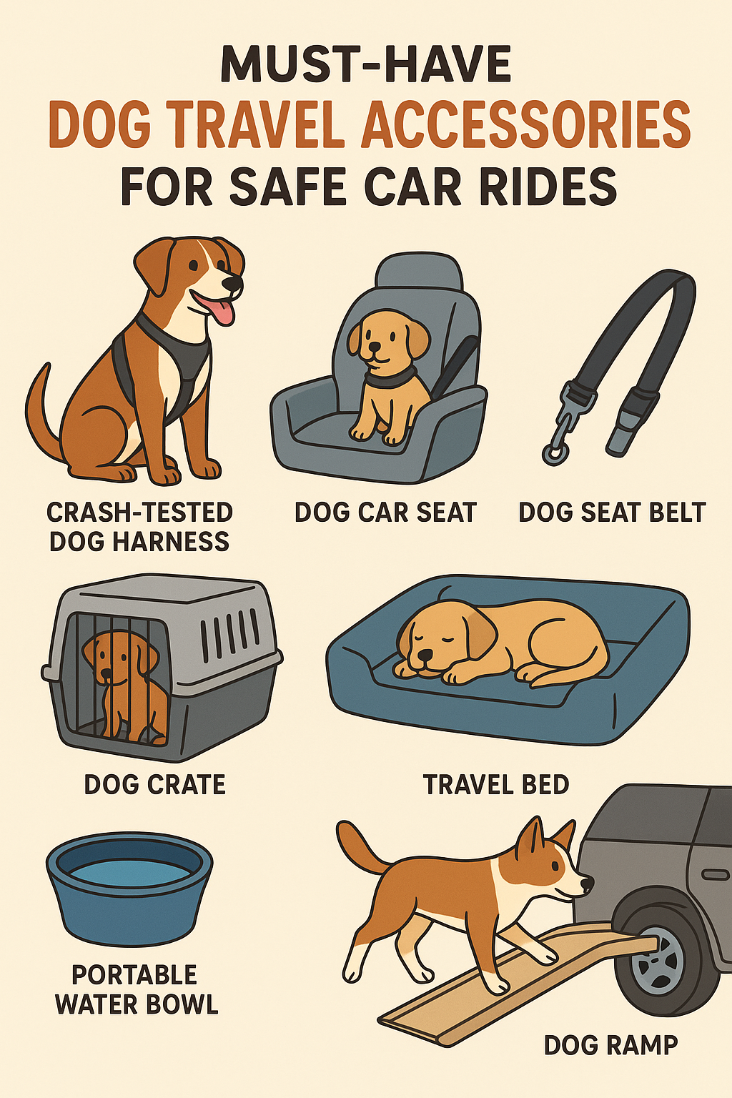 Must-Have Dog Travel Accessories for Safe Car Rides