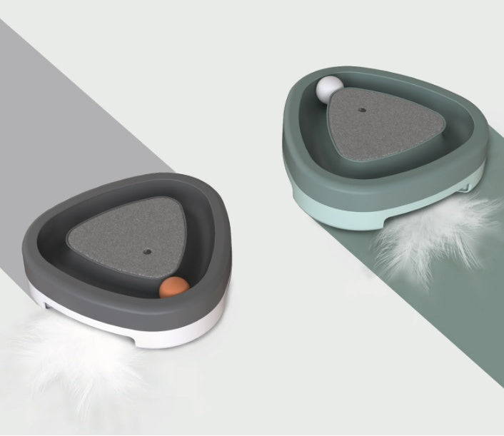 Smart Spinning Triangle Cat Toy for Endless Feline Fun