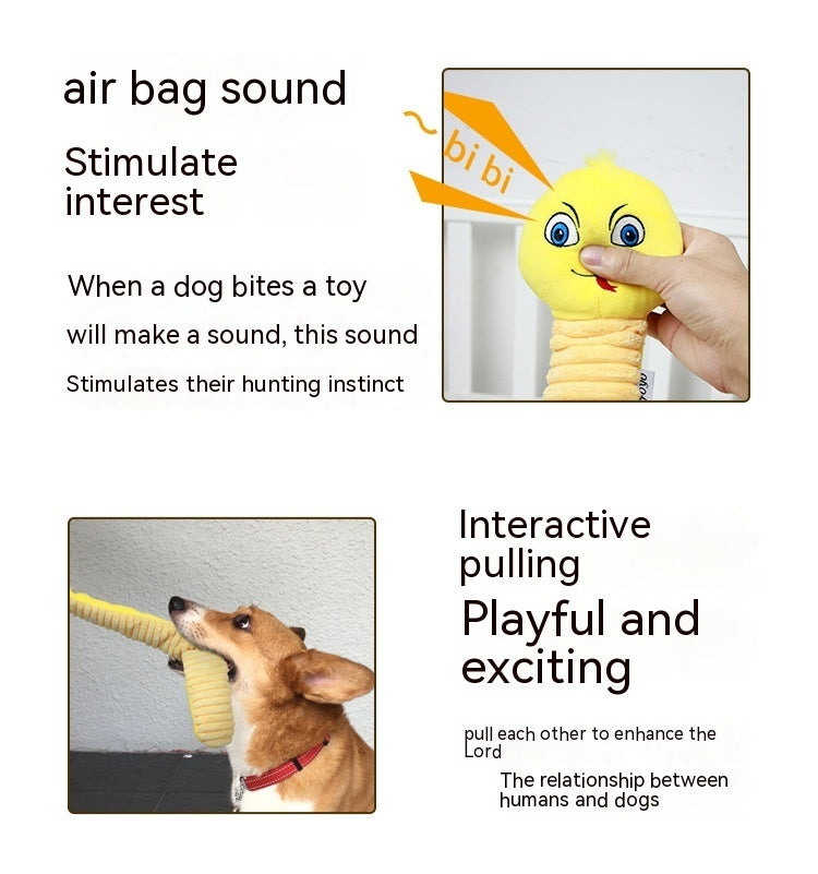 Chew & Play: Squeaky Toy for Stronger Dog Teeth