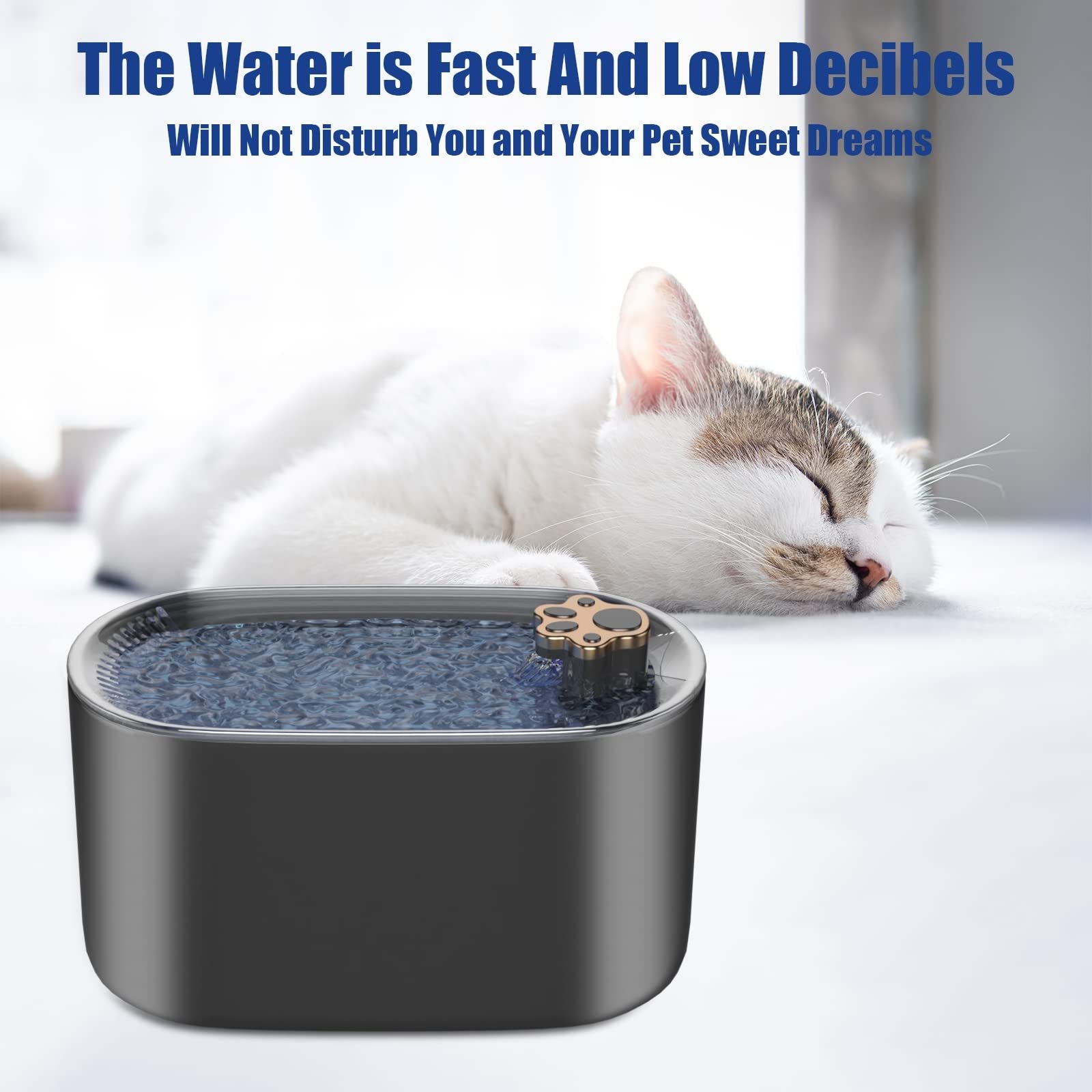 Hydrate Happy Cats with Smart Flow Water Fountain